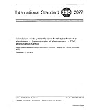 ISO 2072:1981, Aluminium oxide primarily used for the production of aluminium -- Determination of zinc content -- PAN photometric method