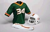 Miami Hurricanes NCAA Youth Four Piece Uniform Set (Medium) from Franklin