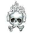 Skull Temporary Tattoo 2.5x3.5