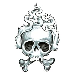 Skull Temporary Tattoo 2.5x3.5
