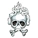 Skull Temporary Tattoo 2.5x3.5