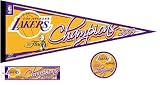 Los Angeles LAKERS Finals 2009 NBA Champs PENNANT + Pk