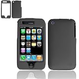 Apple iPhone 3G PDA Black Rubber Feel Protective Case