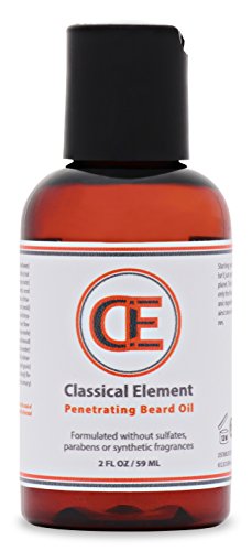 Elegant Beard Oil and Conditioner - BIG 2 oz Bottle - TWO TIMES LARGER - 100% Natural - Stops Itching and Softens Your Beard - Fresh Invigorating Scent - With Nourishing Sunflower Oil, Shea Butter, Pomegranate Oil, and Neroli Oil