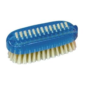 Kingsley Natural Bristle Nail Brush Blue Handle