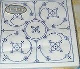 TI-FLAIR 37260 Servietten, 33x33cm, Landhausstil weiß/blau