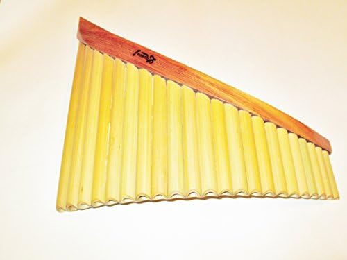Professional Lupaca Natural Bamboo Pan Flaute 22 Pipes Left Handed Case Included