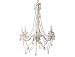 Present Time Leitmotiv Lamp Chadelier 6 arm White gypsy style Diameter 60cm x height 58cm includes bulbs