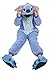 LATH.PIN Unisex Costume Animal Cosplay Onesie Adult Pajamas Anime Cartoon Sleepwear (S, Blue Stitch)