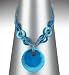 2 Tone Disc Pendant Necklace