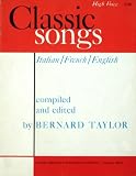 Classic Songs Italian / French / English for High Voice