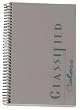 TOPS Classified Business Notebook, 5.5 x 8.5-Inch, College Rule, 100 Sheets per Book, Graphite Plastic Cover (73507)