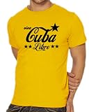 Touchlines T-Shirt Viva Cuba Libre - Kult  S-XXXL, Gold/Black (Go/Bl), L