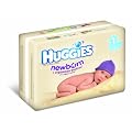 Huggies Newborn Size 1 (4-11 lbs/2-5 kg) Nappies - 2 x Packs of 54 (108 Nappies)