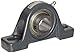 Browning VPS-120S Pillow Block Ball Bearing, 2 Bolt, Setscrew Lock, Contact and Flinger Seal, Cast Iron, Inch, 1-1/4" Bore, 1-11/16" Base To Center Height
