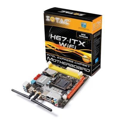 Zotac H67ITX-C-E Desktop Motherboard - Intel - Socket H2 LGA-1155 Wi-Fi HDMI 2 USB 3.0 Ports