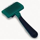 Safari Self-Cleaning Slicker Brush for Cats, Green