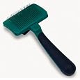 Safari Self-Cleaning Slicker Brush for Cats, Green