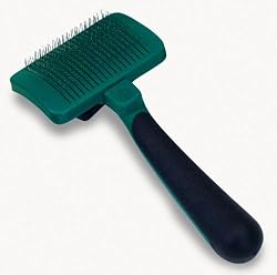 Safari Self-Cleaning Slicker Brush for Cats, Green
