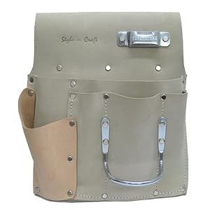 Style n Craft 92-485 6 Pocket Drywall Hanger's Tool Pouch in Heavy Duty Grey Top Grain... by Style n Craft