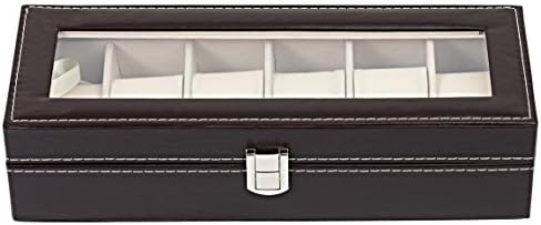 Geff House Six Watch Display Case (Coffee Brown)
