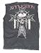 Affliction Clothing Warlord Metal Studded Warlord Skull Flying V Shirt
