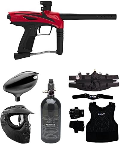 GoG eNMEy Starter Protective HPA Paintball Gun Package - Racer Red