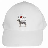 I Love My Australian Cattle Dog White Cap Hat
