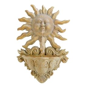 36" SUN Wall Fountain w/pump
