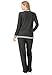 Women's Plus Size Knit Baseball Jacket & Pants Set