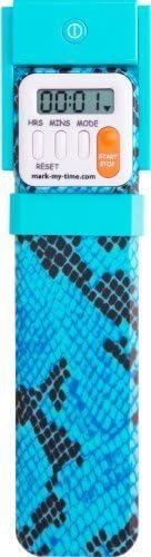 Mark My Time Digital Book Light, Blue Snake Skin Print by Mark My Time