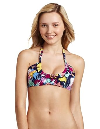 Bikini Lab Women's Pocket Full Of Sunflowers Bandeau Bikini Lab Women's Pocket Full Of Sunflowers Bandeau