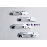 06-08 Lincoln Aviator Chrome 4 Door Handle Covers Trim by APS