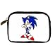 Digital Camera Leather Case of Sonic the Hedgehog showing Okay Sign