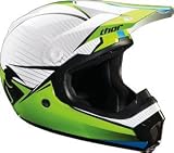 Thor 2009 Youth Quadrant Helmet WHITE/GREEN Large