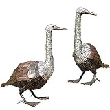 Review The Urban Garden  / goose shaped metal garden sculpture - 45cm H
