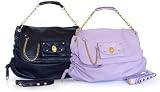 Ladies Black Square Chain Handle Shoulder Handbag