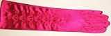 Imported 15 Inch Imported Shiny Spandex Dark Fuchsia Opera Wedding Prom Gloves