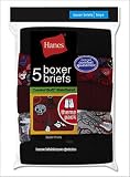 Hanes Boy's Red Label P5 Stripe Boxer Brief 5-Pack, M-Assorted Stripes