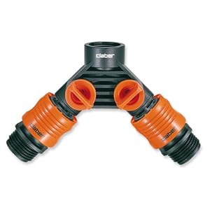 Claber Y Outdoor Faucet Garden Hose Connector #8599 by 