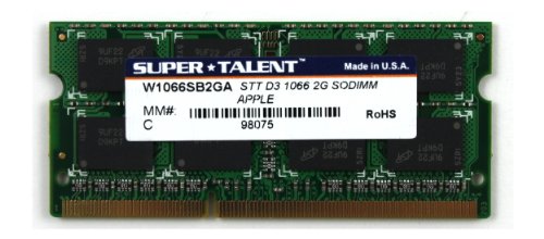 Super Talent DDR3-1066 2GB Mac Memory for Apple Mac Mini / iMac W1066SB2GA