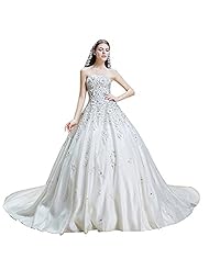 Strapless Crystals Crystal  Dress with a Cathedral Train 