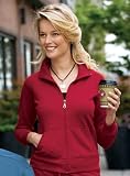 Ladies Silk Touch Mesh Knit Full Zip Jacket