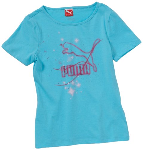 PUMA M&auml;dchen T-Shirt Graphic, blue radiance, 140, 819573 02 Preisvergleich