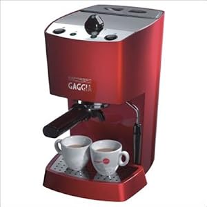 Gaggia 102534 Espresso-Color Semi-Automatic Espresso Machine, Red