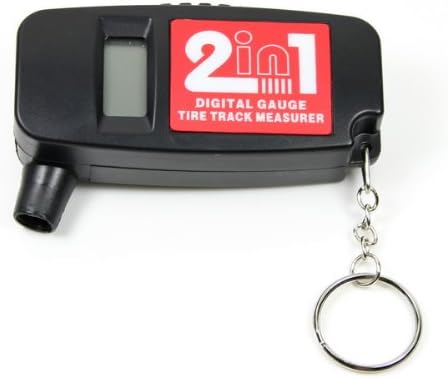 Giveumore 2-in-1 Bar PSI Digital LCD Car Wheel Tire Track Measurer Air Pressure Gauge with Tread Depth Gauge