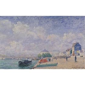 poster / affiche The Seine at Bercy est disperible en (L x H): 60 x 40 cm de A. Dubois-Pillet