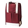 True Fabrications Canvas 2-Bottle Wine Tote and Wine Bag, Burgundy