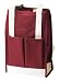 True Fabrications Canvas 2-Bottle Wine Tote and Wine Bag, Burgundy