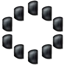10 Medium Black Sharp Philips Panasonic Griffin EarJams TuneBuds Replacement 9MM Silicone Ear Buds Tips